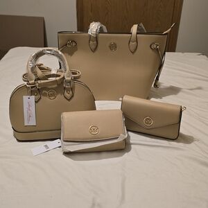 Marilyn Monroe 4pc Nude Tote And Purse SET